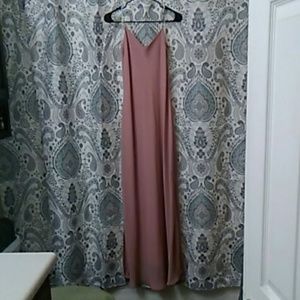 Elegant pink blush prom gown